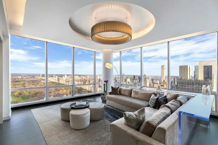 Inside New York 鈥 檚 Highest Penthouse by Kelly Behun Window seat design, Living 