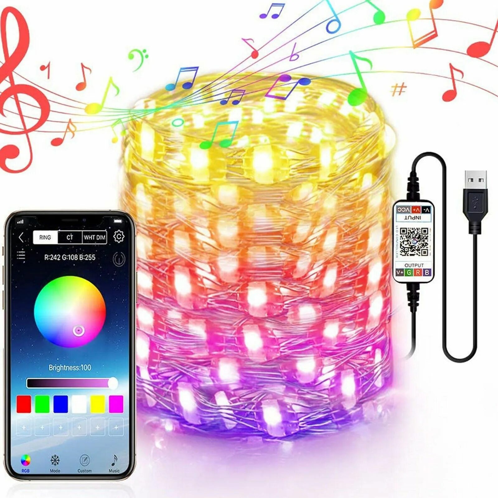 Смарт гирлянды. Умная гирлянда. bluetooth гирлянда. гирлянда управляемая с телефона. смарт гирлянда.