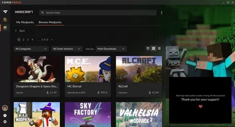 Curseforge mod packs dont work twitch app sucks dick