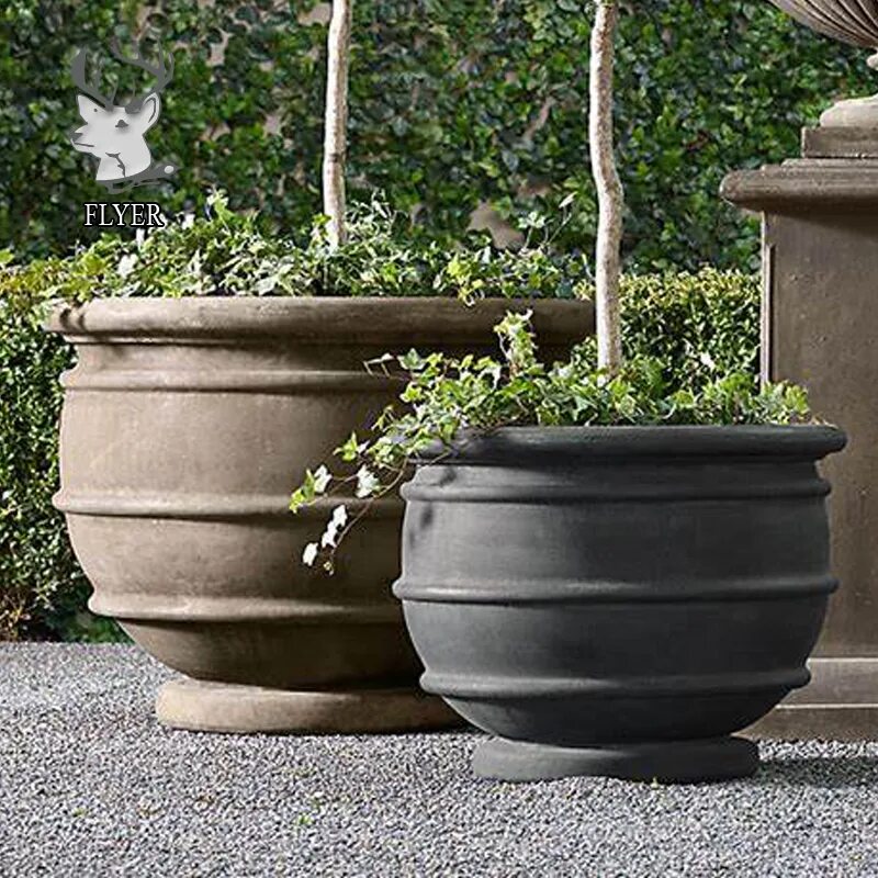 Кашпо Stone Planter. Вазон Акант (Dominican Garden). Вазоны уличные. Бетонные вазоны для цветов.