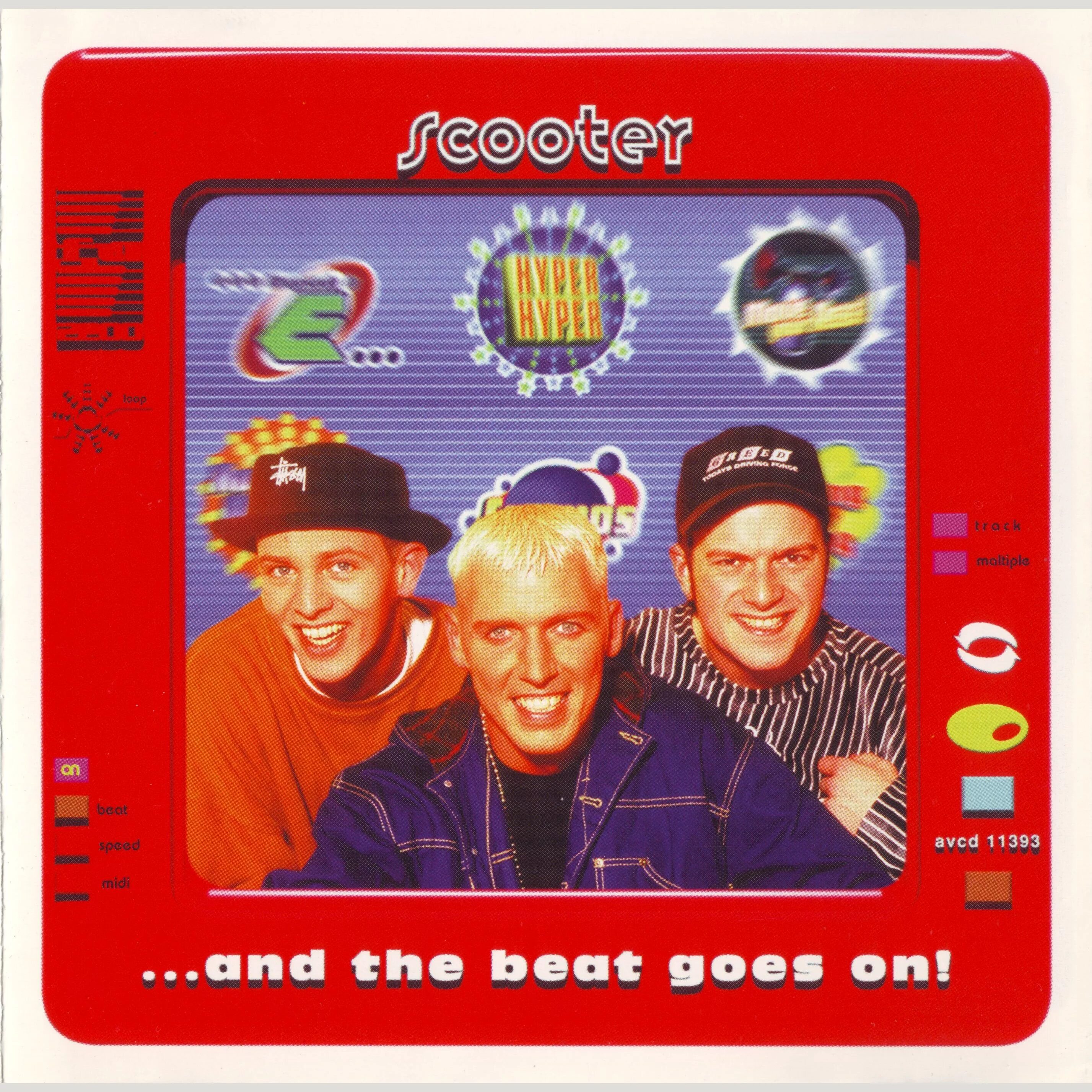 Scooter группа 1995. Scooter and the Beat goes on 1995. Scooter and the Beat goes on 1995 album. Scooter mp3 компакт диски 1995.