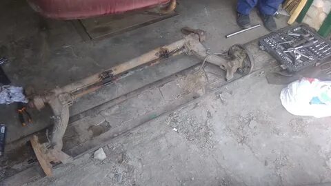 Замена задней балки рено