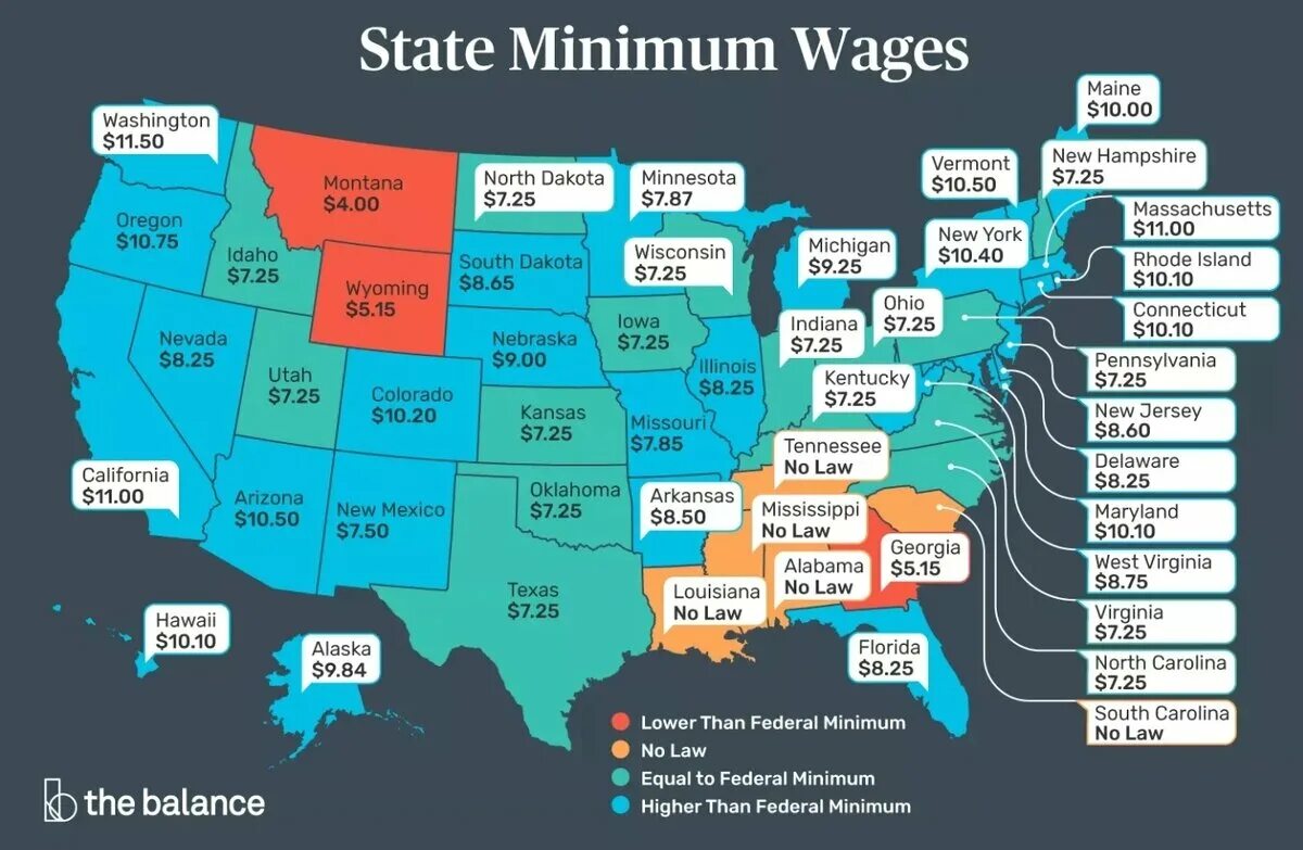Минимальный размер оплаты труда в сша. Средняя заработная плата в америке 2021. Средний заработок по штатам сша. Час работы в америке. Средняя заработная плата в америке.