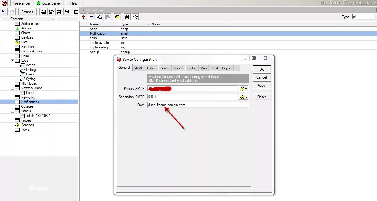 Invalid email address перевод. Мониторинг трафика микротик. Mikrotik dude Server. The dude web Mikrotik. Dude Server Mikrotik 7.7.