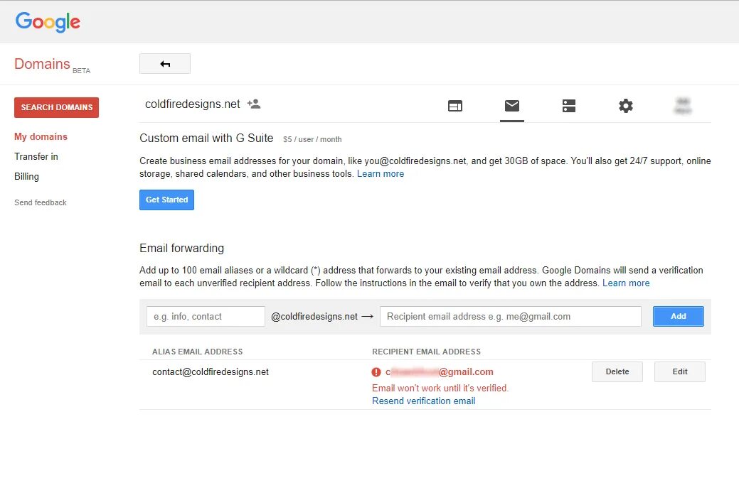 Recipient s address