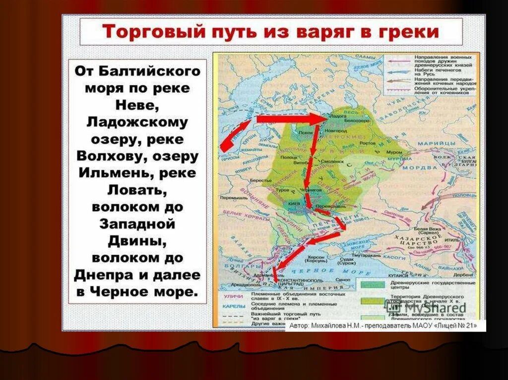 Почему путь называли из варяг в греки. Путь из варяг в греки на карте древней руси. торговый путь «из варяг в греки». походы на византию. речной путь из варяг в греки на карте россии.