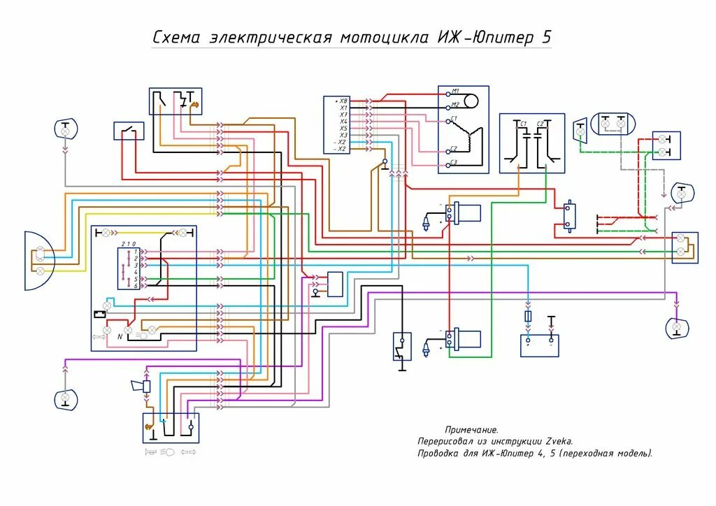 Проводка иж юпитер 4