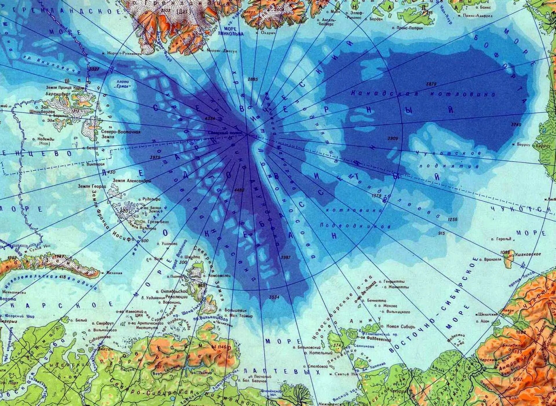 Моря северного ледовитого океана находятся на. Карта Северного Ледовитого океана на карте. Северный полюс Северный Ледовитый океан. Северный Ледовитый океан ката. Северный Ледовитый океан географическая карта.