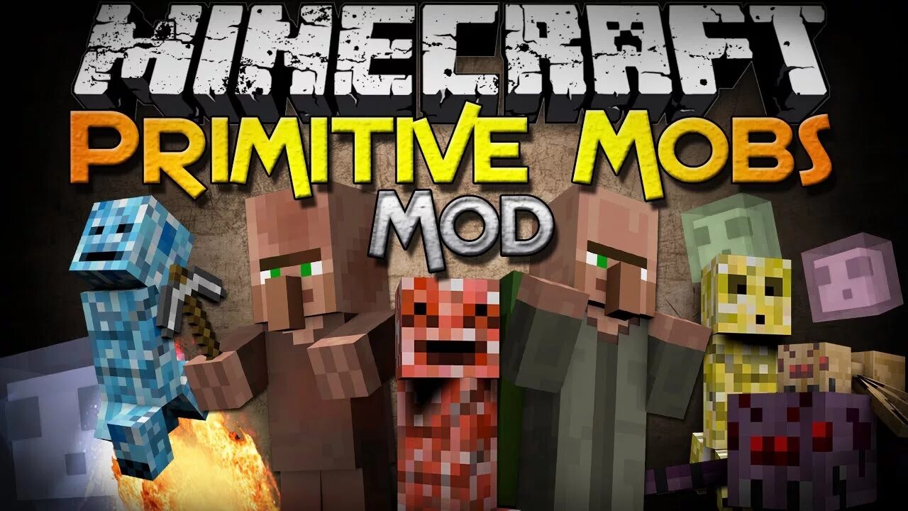 Content warning mobs. Primitive mobs. примитив мобс. примитив майнкрафт мод. minecraft primitive wallpaper.