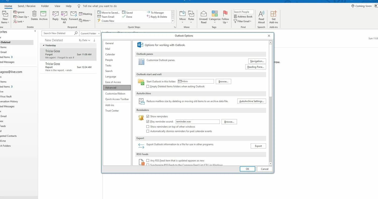 Как сохранить аутлук. Напоминание в outlook. напоминалка в аутлук. создать напоминание в outlook. панель навигации в outlook.