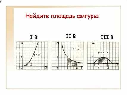 Как найти площадь фигуры интегралом