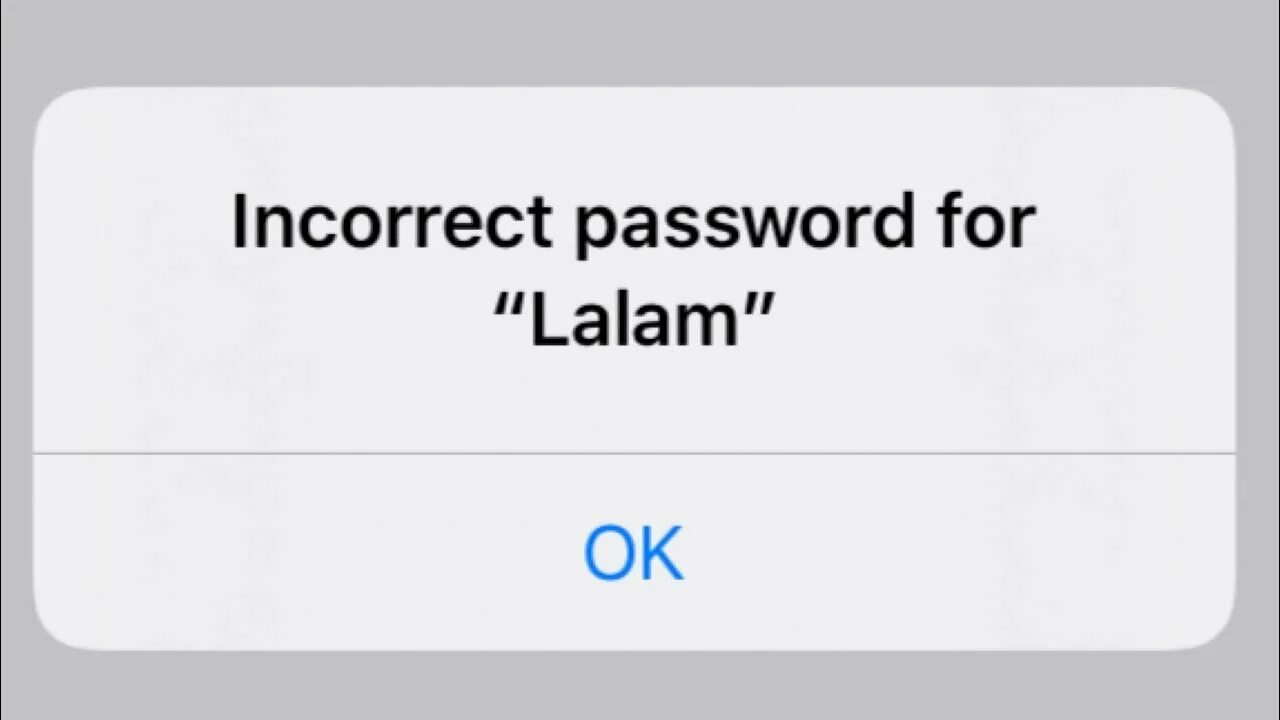 Incorrect password entered. My password is Incorrect. Wrong password 2022.