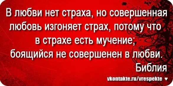 Совершенная любовь изгоняет страх. Любовные статусы. Статус любви нет. В любви нет страха но совершенная любовь.