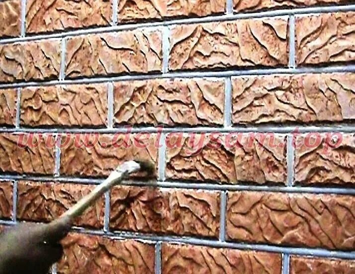Кирпичи из сухого клея. Имитация каменной кладки. декоративный камень из пенопласта. кирпичики из полистирола. имитация кирпича из пенопласта.