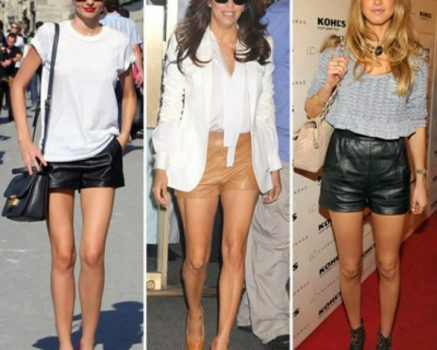 Светлые кожаные шорты. Кожаные шорты женские. Образ с кожаными шортами. Кожаные шорты летом.