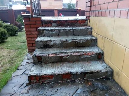 Сделать крыльцо из кирпича своими руками