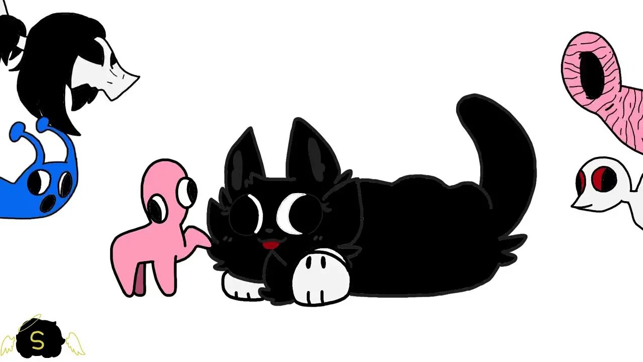 Сиреноголовый мультяшка. Кид и кэт. Серена картун кэт. Серена картун кэт. Серено головий против картун кэта.