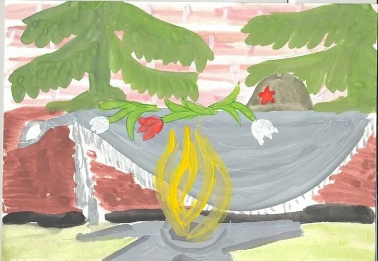 Рисунок ко дню неизвестного солдата. Рисунок на тему день неизвестного солдата. Рисование неизвестный солдат. Рисунок неизвестного солдата. Рисуем вечный огонь.