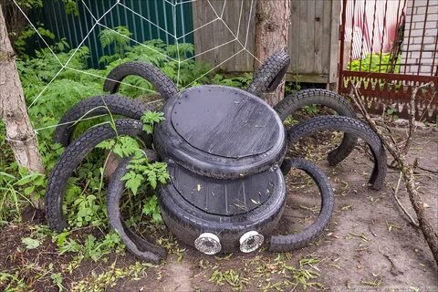 Сделать из старых колес