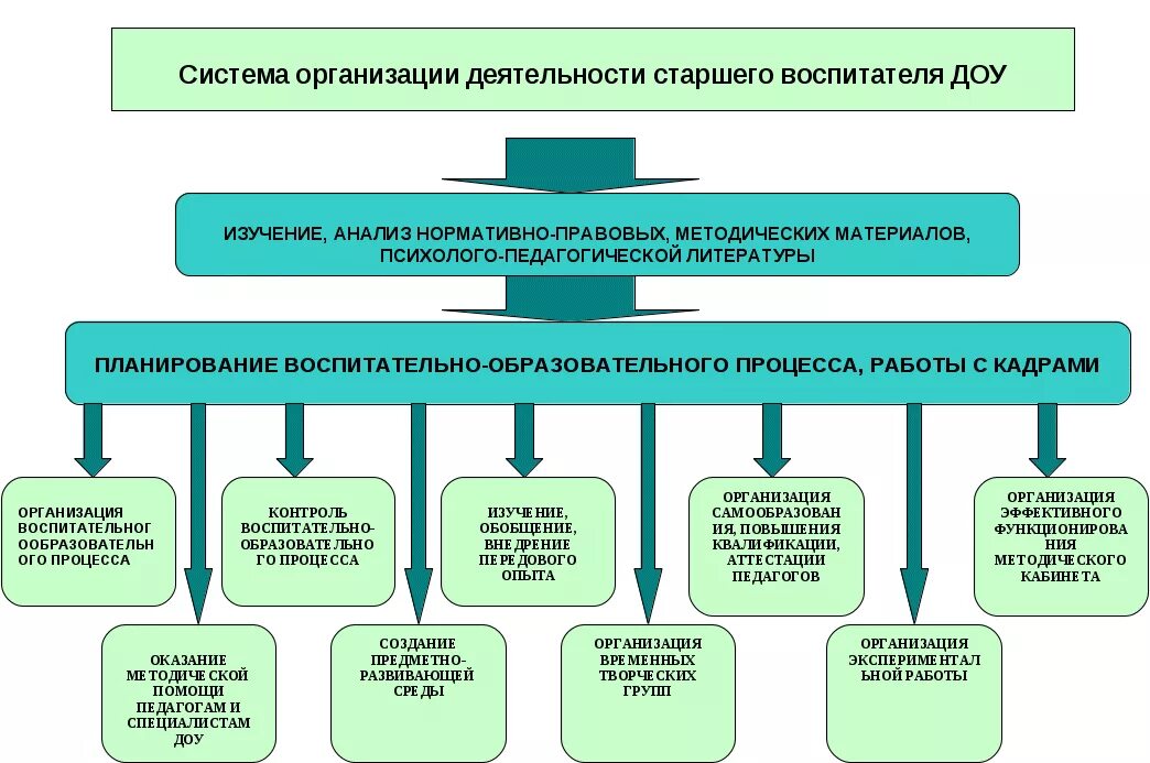 Методическая деятельность воспитателя ДОУ схема. Направления работы старшего воспитателя. Схема методической работы в ДОУ. Работа старшего воспитателя схема.