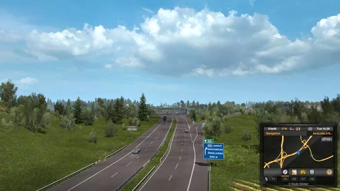 Road connection map