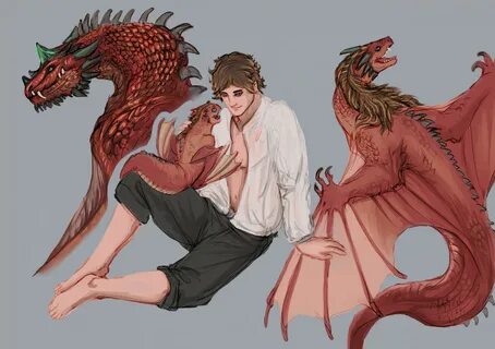 Personal A boy and Red dragons by TheAshWolf2 Fur Affinity.