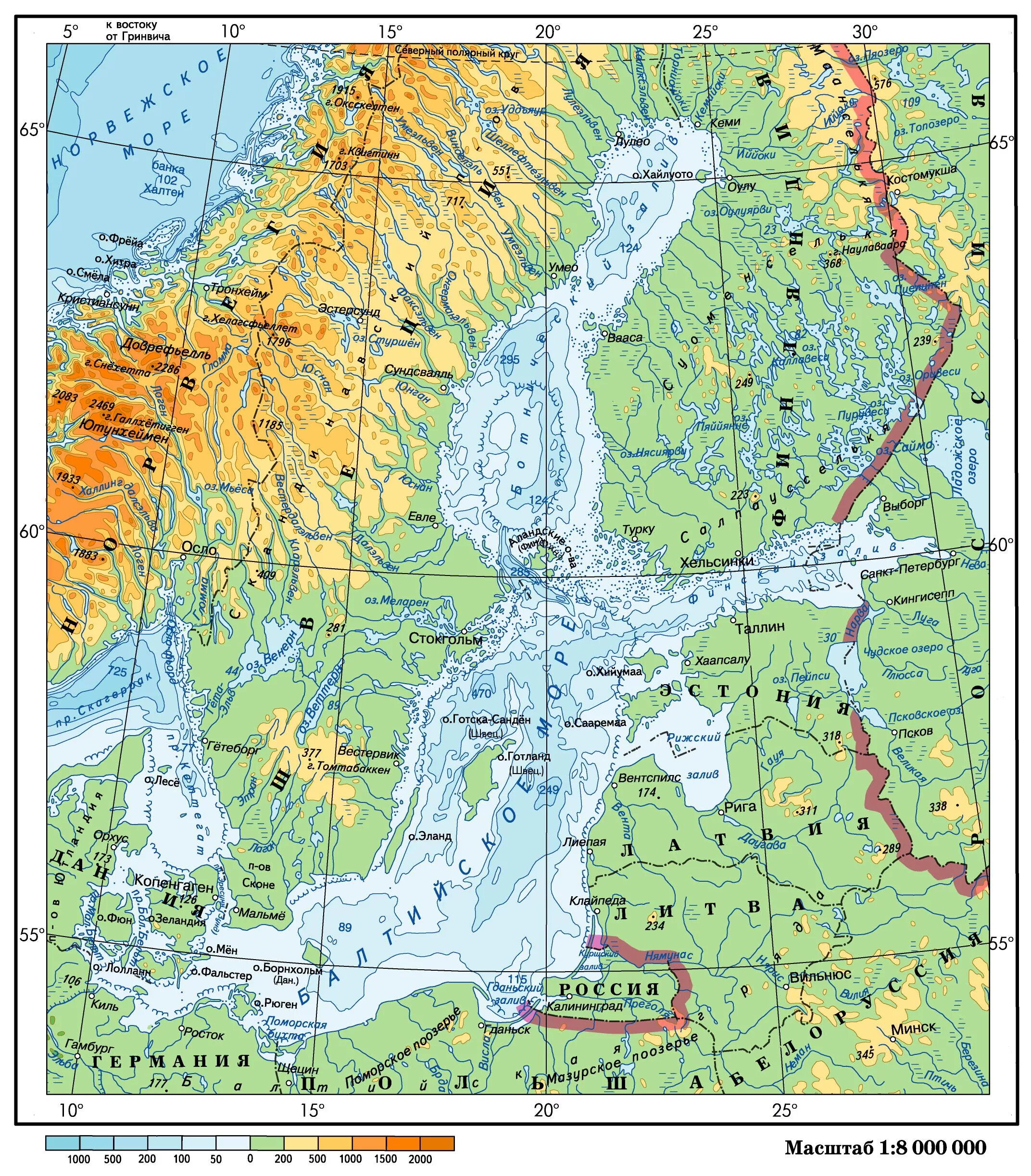 Карта глубин Балтийского моря. Расположение Балтийского моря на карте. Проливы Балтийского моря на карте. Балтийский залив на карте.