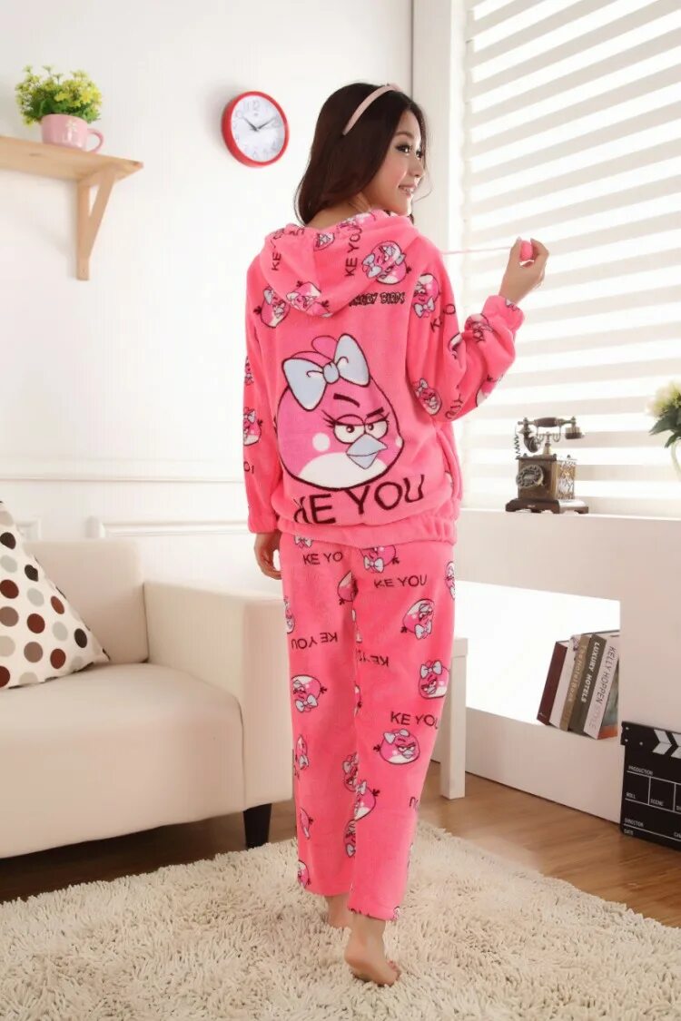 пижама из флиса женская