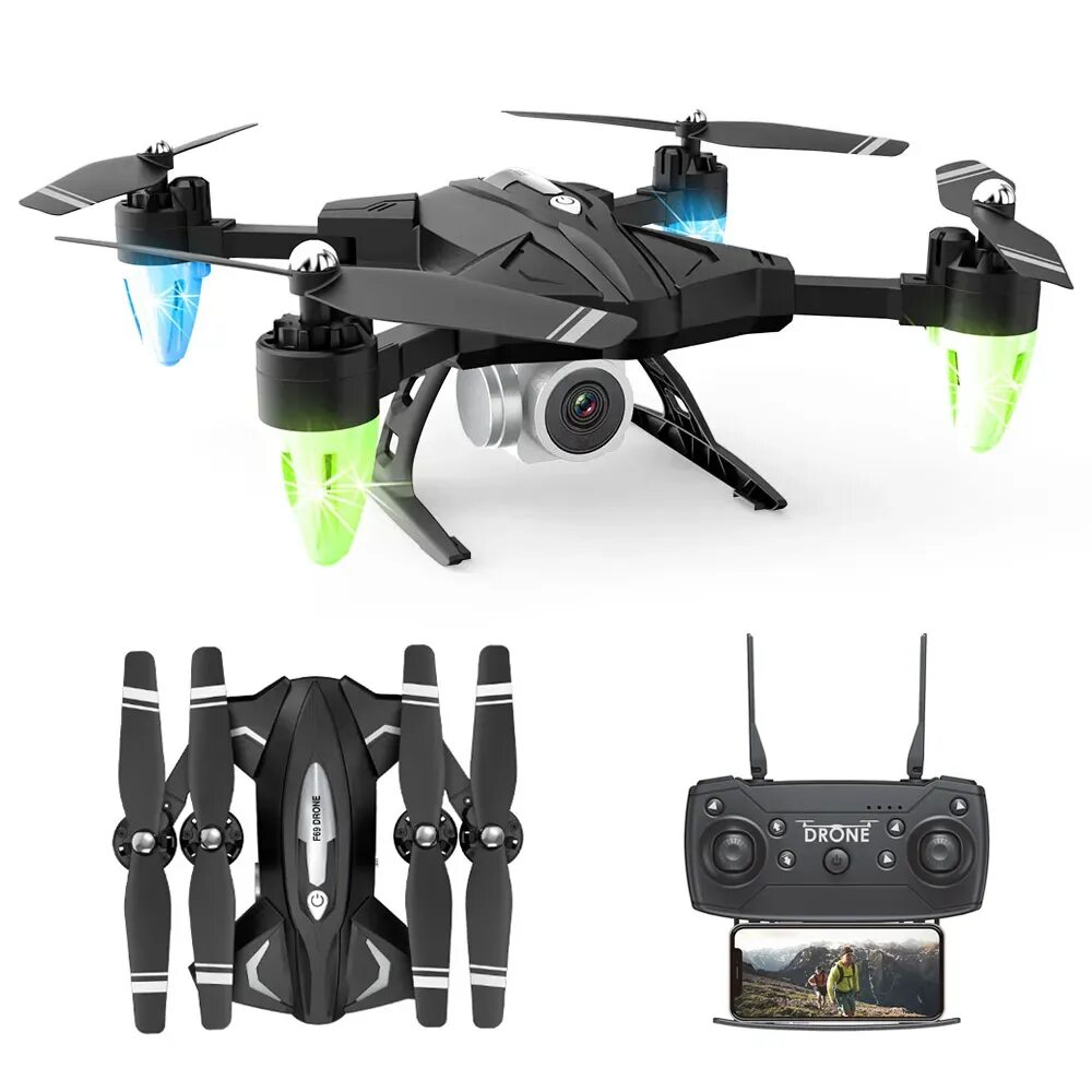 Мин квадрокоптер. Профессиональный дрон 4k с камерой wi-fi fpv rc. квадрокоптер дрон 1809 с камерой 4k,wifi. ky905 мини-дрон с камерой 4k. радиоуправляемый квадрокоптер с камерой drone x2 e68..