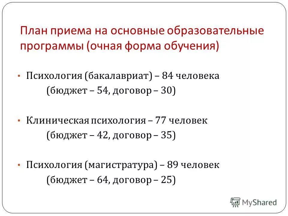 формы обучения очная заочная.