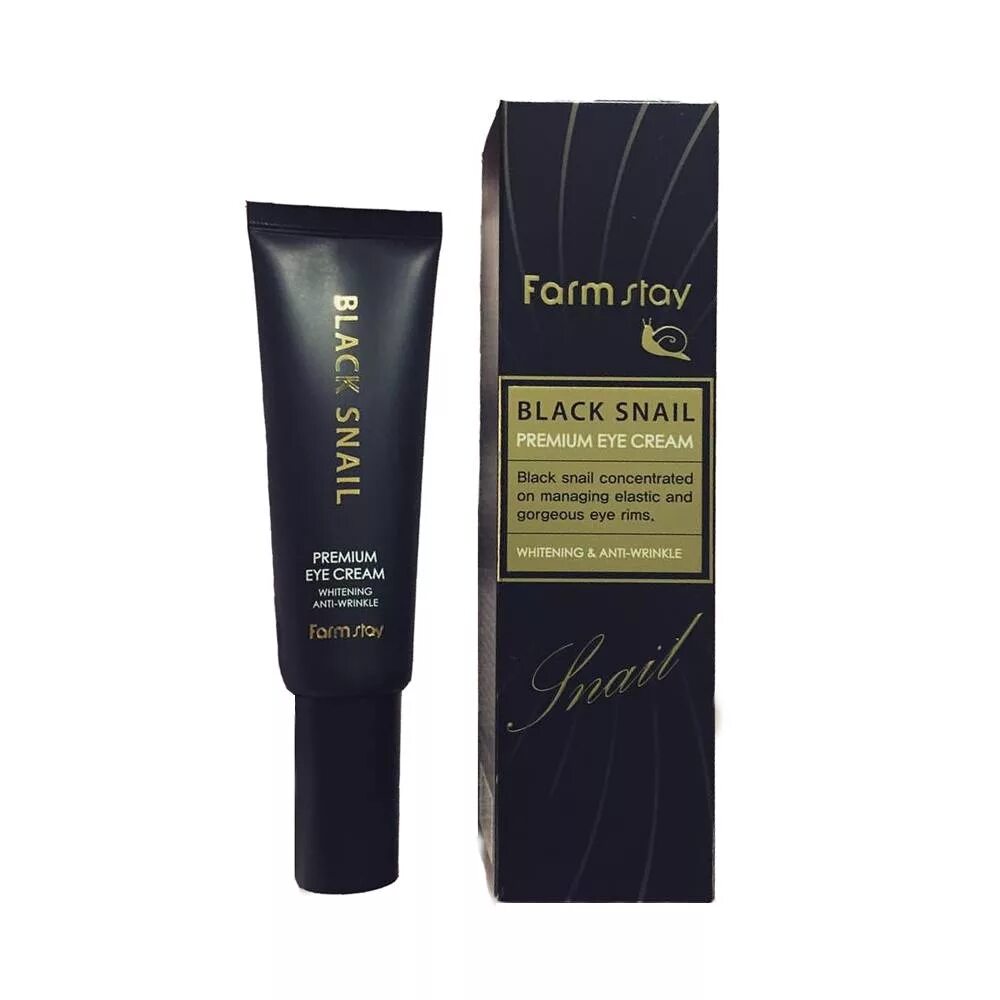 Black snail крем для глаз. Farm stay `black snail premium eye cream. крем вокруг глаз black snail farm stay.