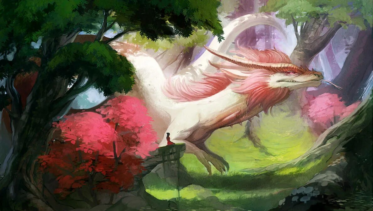 Ариралы арт. Лесной дракон эш. лесной дракон эш арт. рюкоцусей дракон. дракон природы.