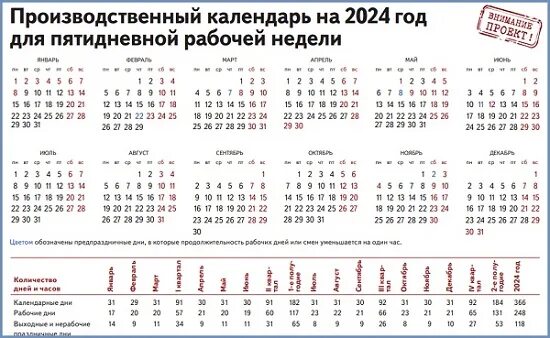 Рабочих дней и часов в марте 2024