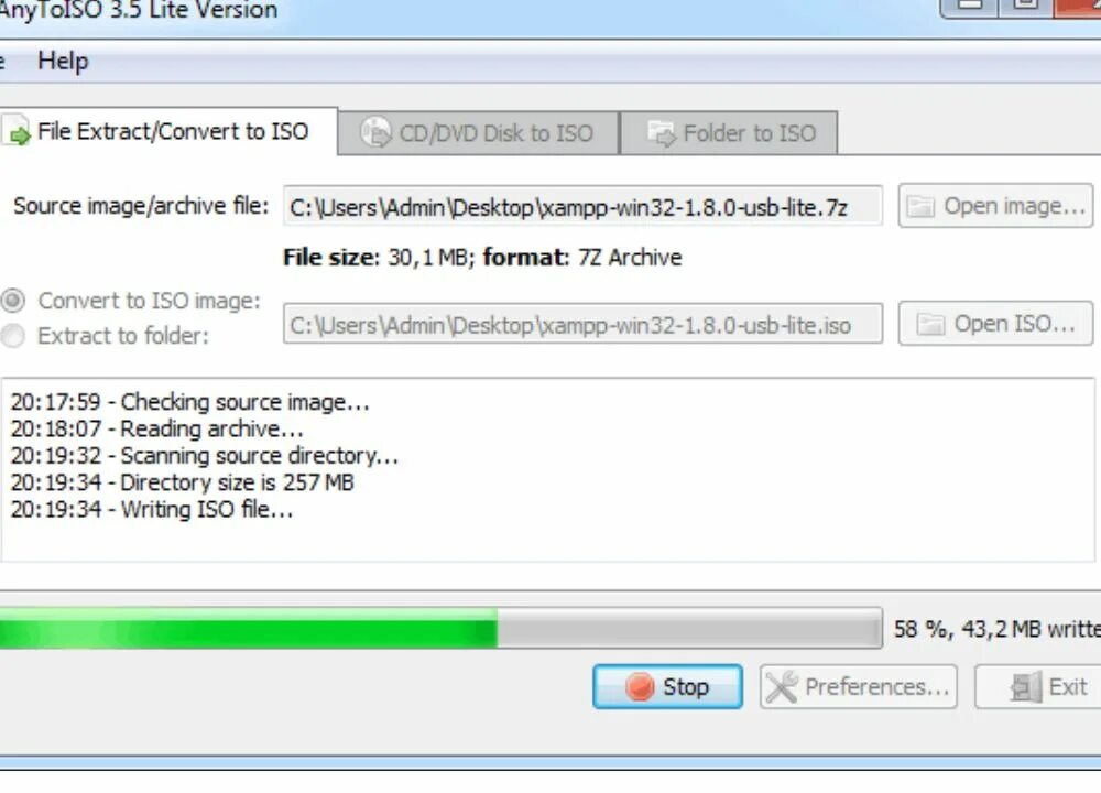 Extract directory