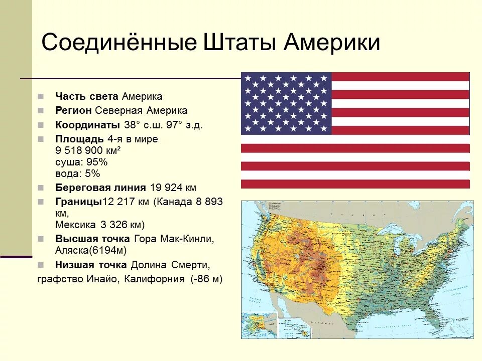 Общая характеристика США. Общая характеристики СГА. США характеристика страны. Географическое положение США.