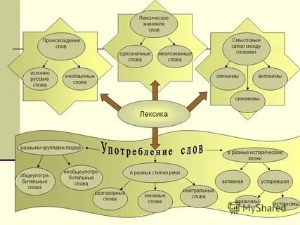 Повторение темы лексикология культура речи 6 класс