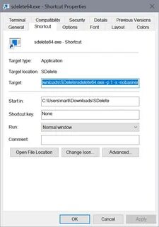Shortcut files security