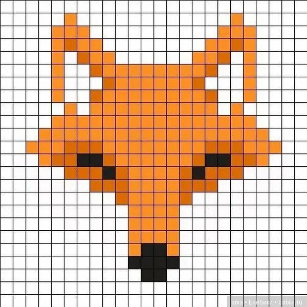Лиса по клеточкам. Рисунки по клеточкам животные. Лисица по пикселям. Жаккард лисички. Рисование по клеточкам лиса.