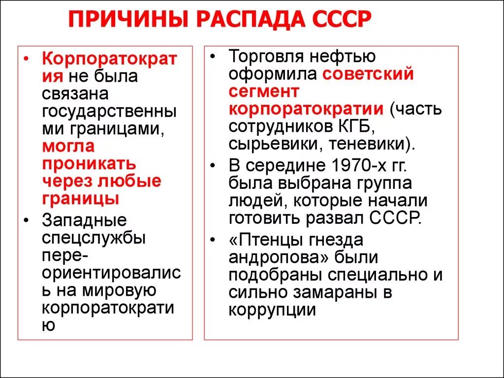 Почему развалился советский. Причины и предпосылки распада СССР. Факторы распада СССР. Причины распада СССР презентация. Причины развала СССР.