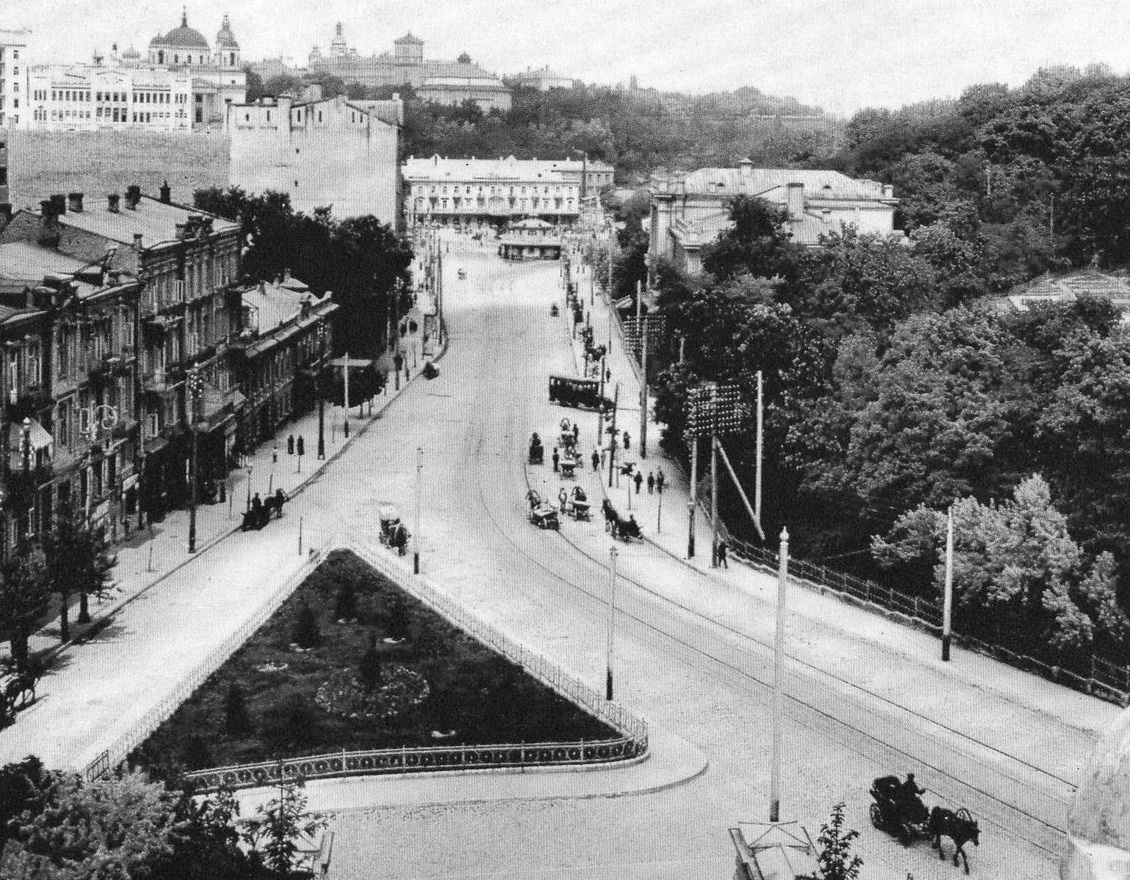 В минулому. Киев 1900. Киев 1900 год. Александровск-Грушевский 1900. Александровская улица Киев до 1917.