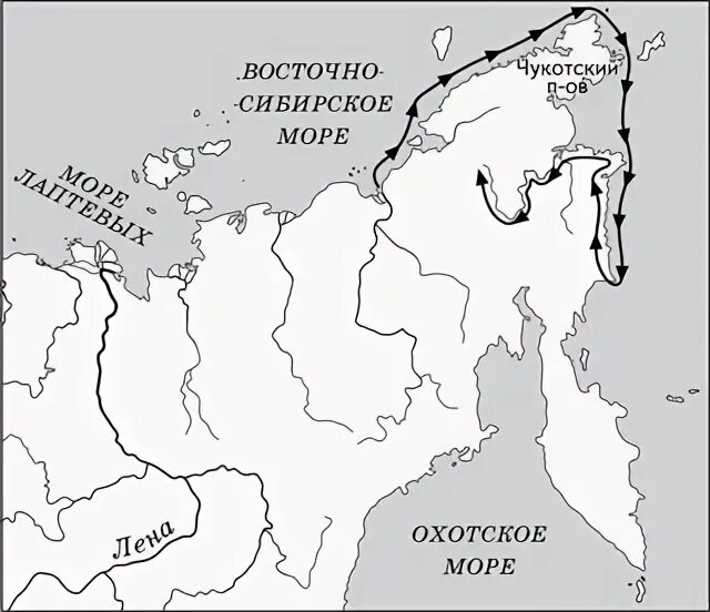 Два океана которые встречаются у мыса дежнева. Маршрут путешествия дежнева на контурной карте. маршрут путешествия семёна дежнёва. маршрут путешествия дежнёва на карте. маршрут путешествия семена дежнева.
