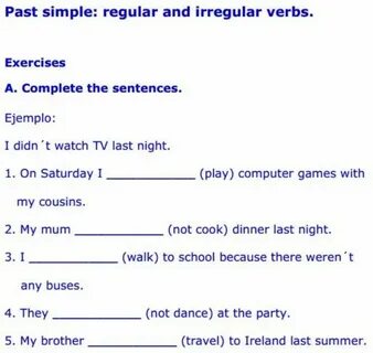 Past exercises