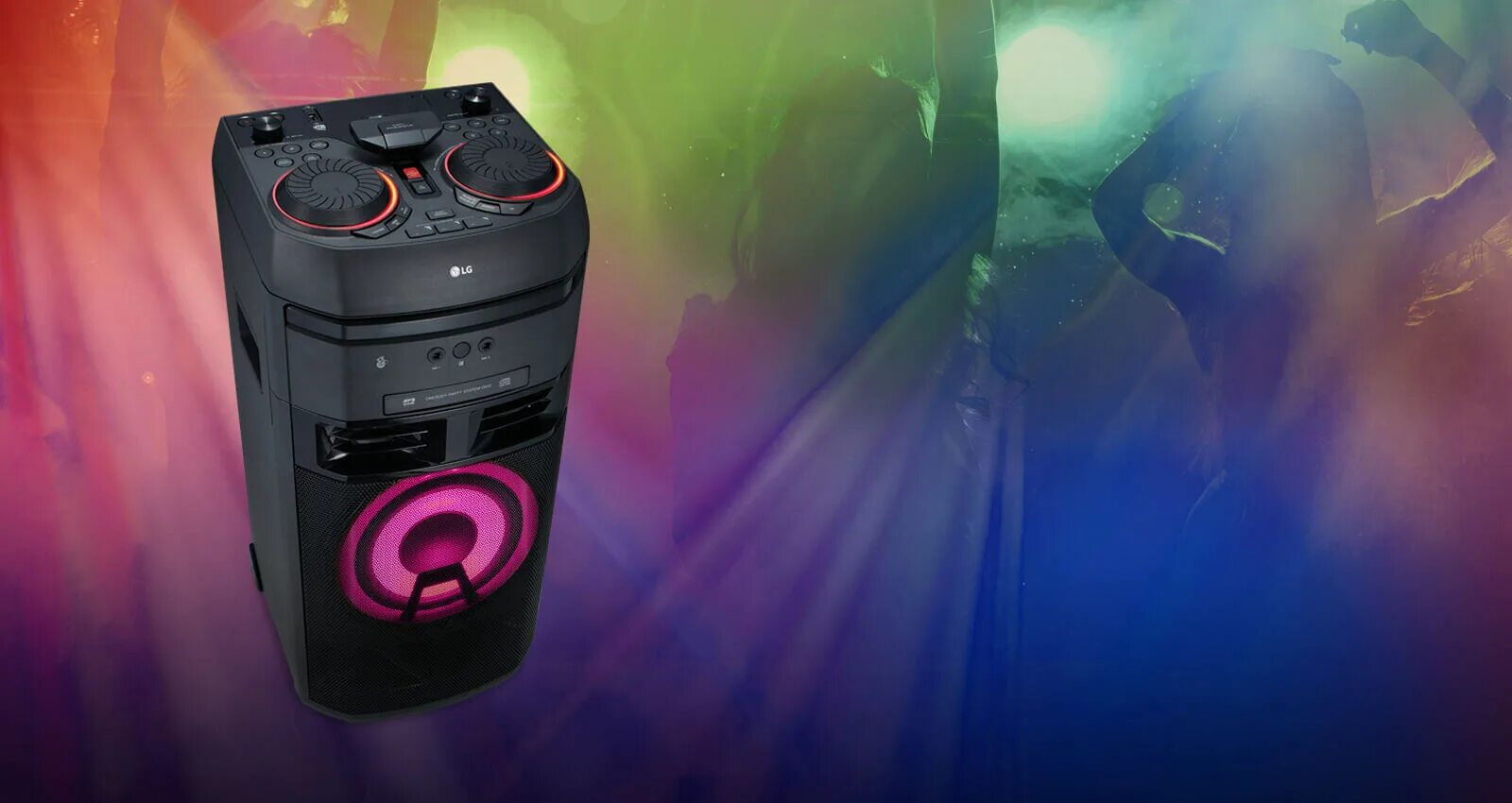Колонка lg как подключить флешку Minicomponente X-Boom Cube de 1000W Multi-Bluetooth LG OM7550D LG Ecuador