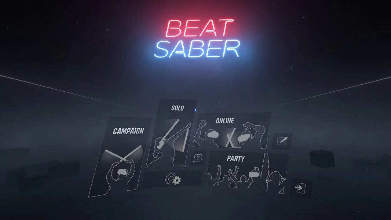 Beat starts. Beat saber меню. Beat saber VR меню. Главное меню VR игр. Hand menu in VR.