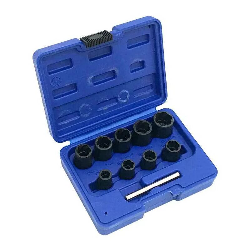 Спец головки. Спец головки. Головка для откручивания слизанных болтов 10 мм. Набор бит для ваг. Головки датчиков (7 предметов).