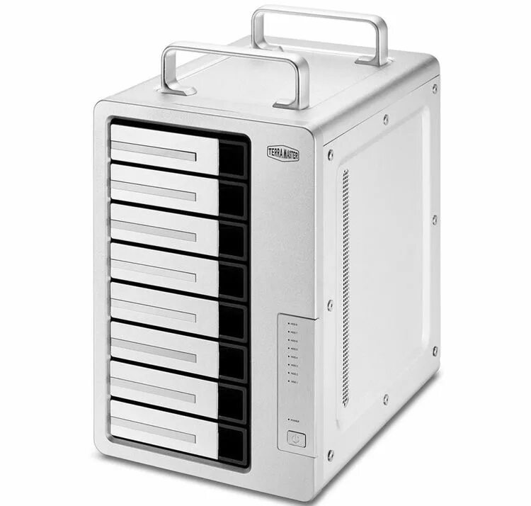 Terramaster f8. Отсек для накопителя nas terramaster f2-221. сетевое хранилище на 8 дисков. внешнее хранилище жестких дисков. внешний накопитель terramaster.