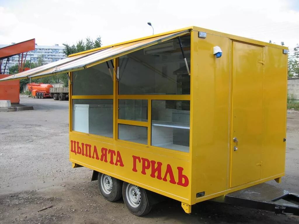 Ларек куры гриль. Прицеп торговый ларёк тонар 8745. тонар ларек на колесах. прицеп торговая палатка для легкового автомобиля. тонар куры гриль.