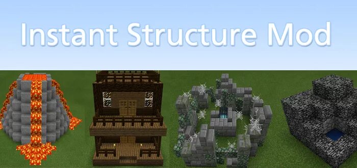 Instant massive structures mod 2. Майнкрафт пе моды на современные мгновенные постройки. instant massive structures mod 1.12.2. instant structures.