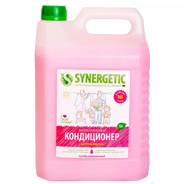 Synergetic 5 л. Кондиционер для белья synergetic 5 л. кондиционер для белья &quot;детекс soft&quot; (морской) 5л канистра флореаль. кондиционер 4 л синергетик.