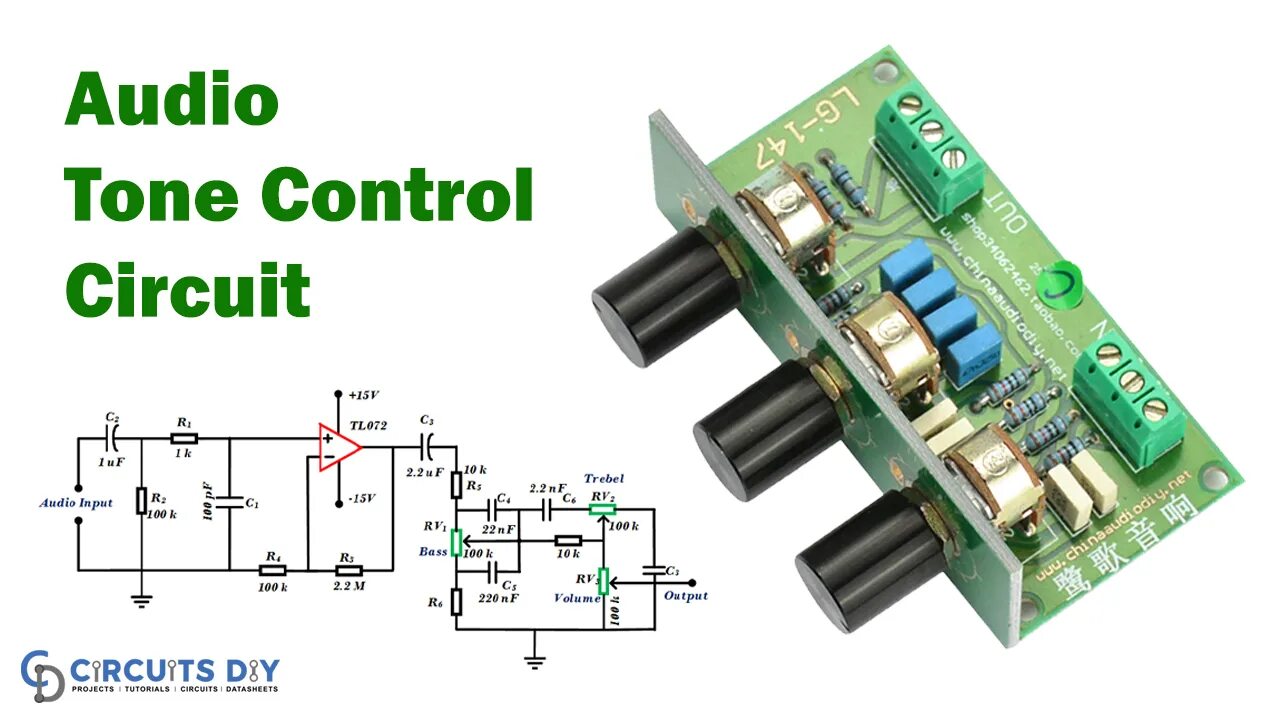 Tl072. Passive Tone Control scheme. One knob Tone Control circuit. Tone Control Douglas self.